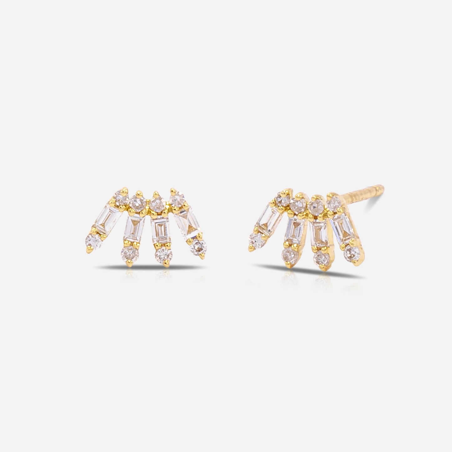 Baguette Crown Earrings