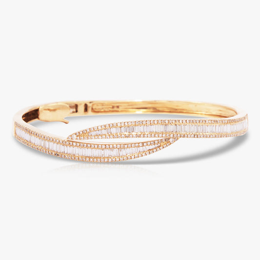 Diamond Baguette Bangle