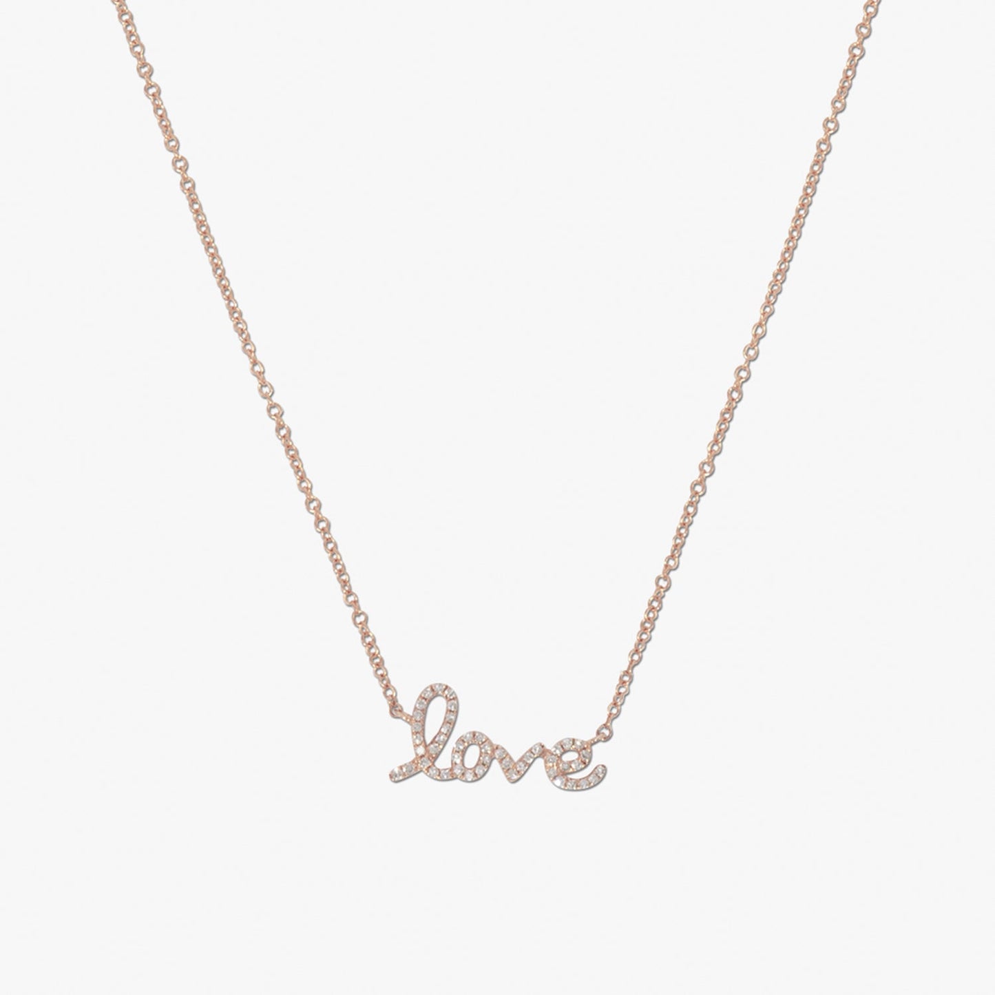 Love Cursive Necklace