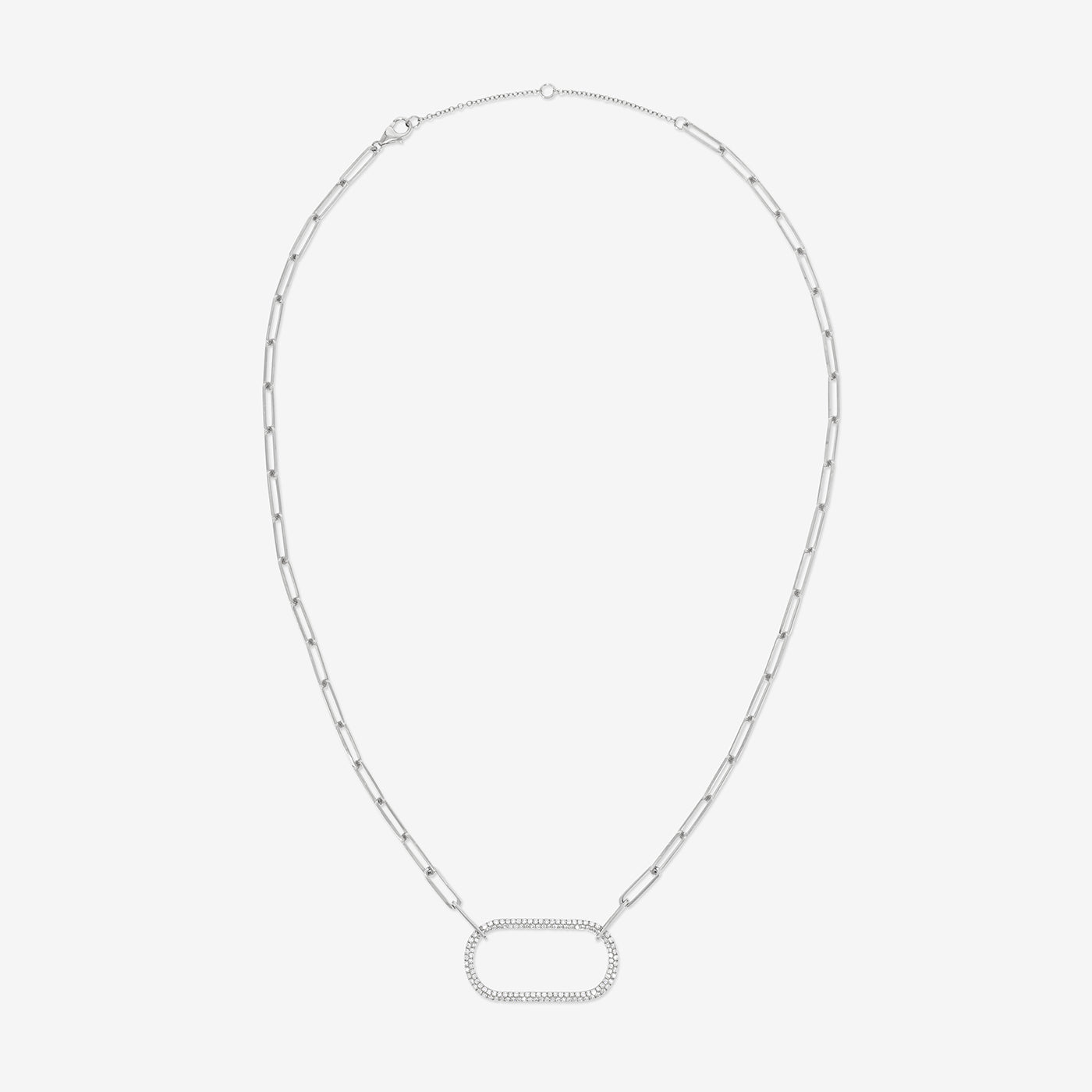 Pave Ring Necklace