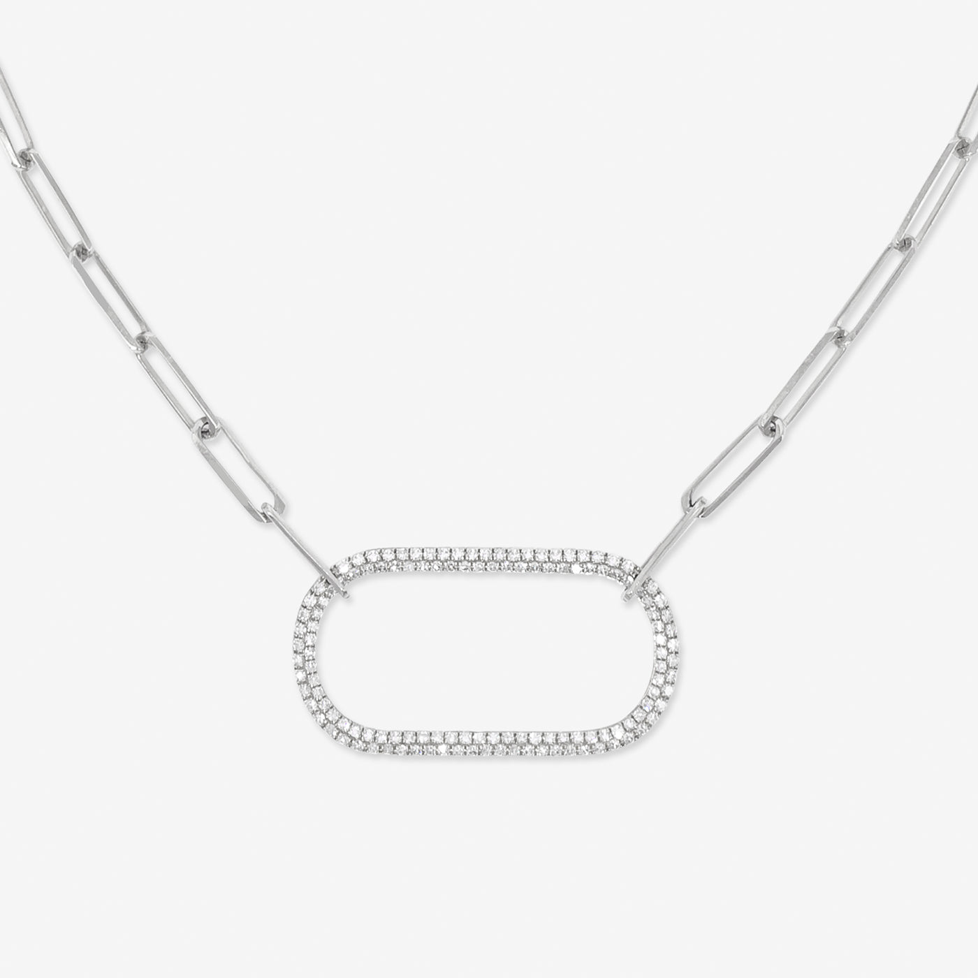 Pave Ring Necklace