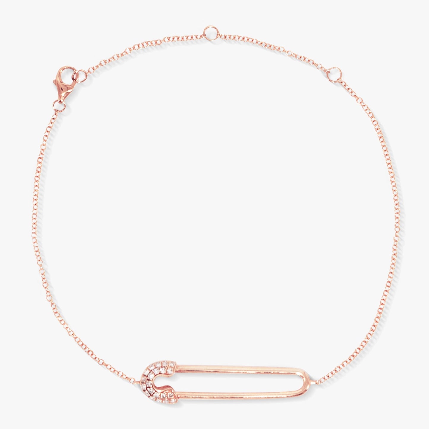 Safety pin bracelet