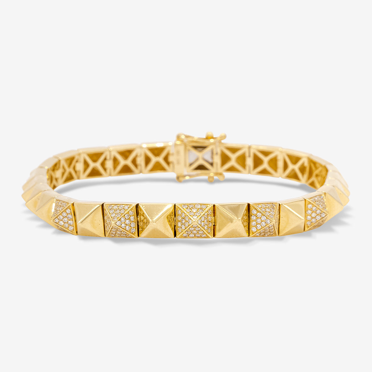 Studded Bracelet with Diamonds